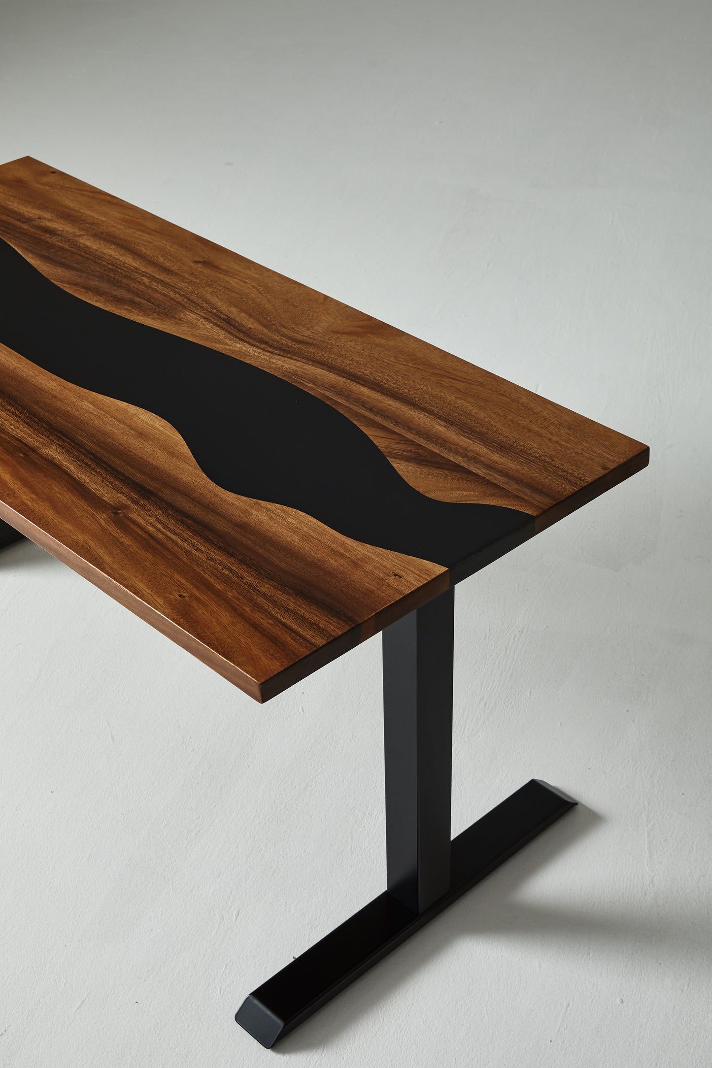 Elephant Desks - Height Adjustable Standing Desk - Placid Series (Solid Wood and Epoxy)