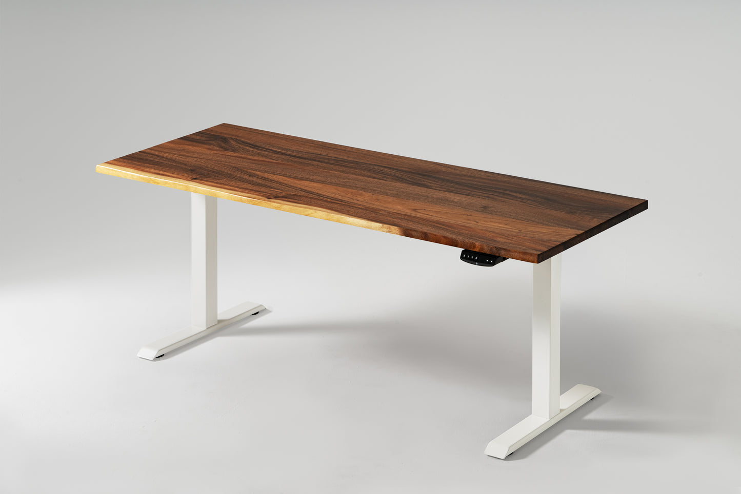 Live Edge Walnut Solid Wood 71_White Elephant Standing Desk MainProductPicture