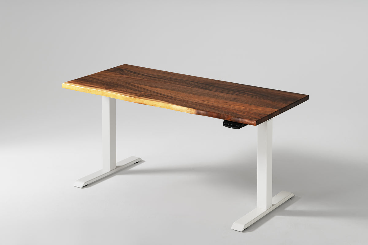 Elephant Desks - Height Adjustable Live Edge Standing Desk - Wavy Seri